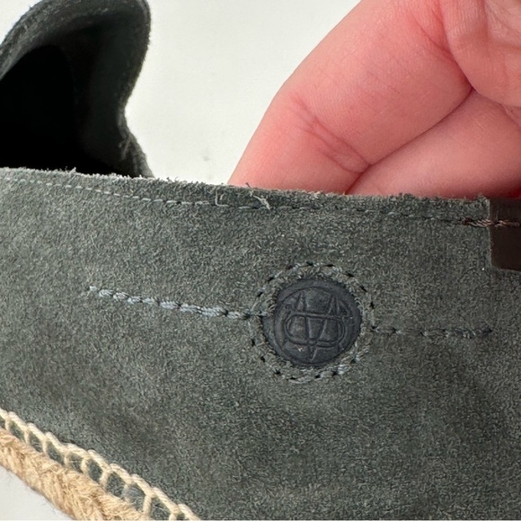 Massimo Dutti mens flats size 43 split suede espadrilles gray suede loafers main image 8